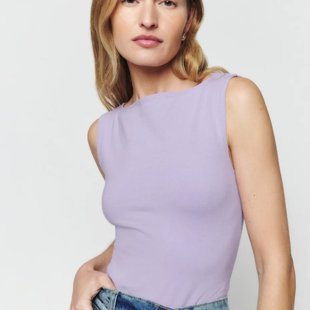 Reformation Lilac Sleeveless Tank